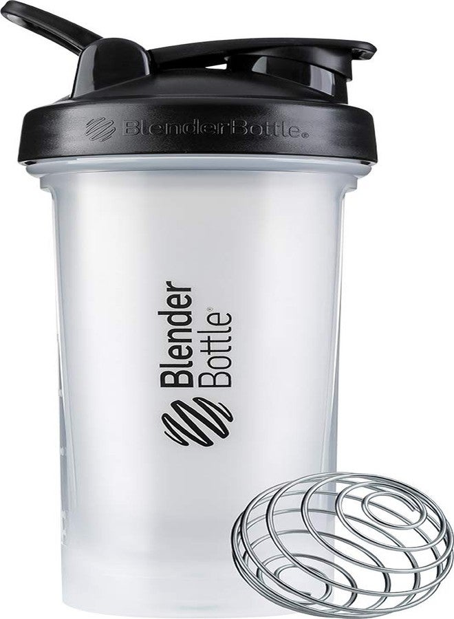 بليندر بوتل زجاجة خلط BlenderBottle Classic V2 مثالية لمشروبات البروتين ومكملات ما قبل التمرين، سعة 28 أونصة، شفافة/سوداء - Image 1